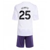 Manchester United Manuel Ugarte #25 Bortedraktsett Barn 2025-26 Kortermet (+ korte bukser)